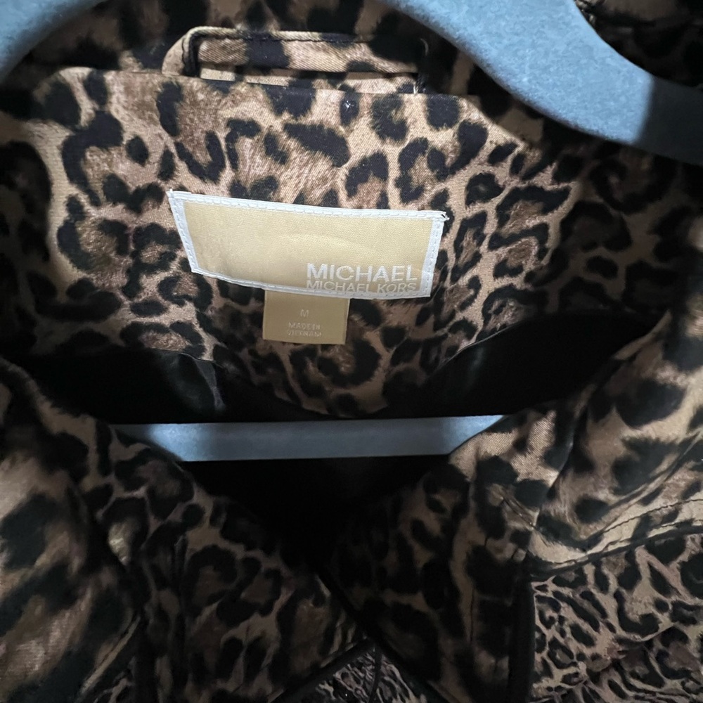 Leopard Print Women's Coat Michael Kors - Picture 2 of 3